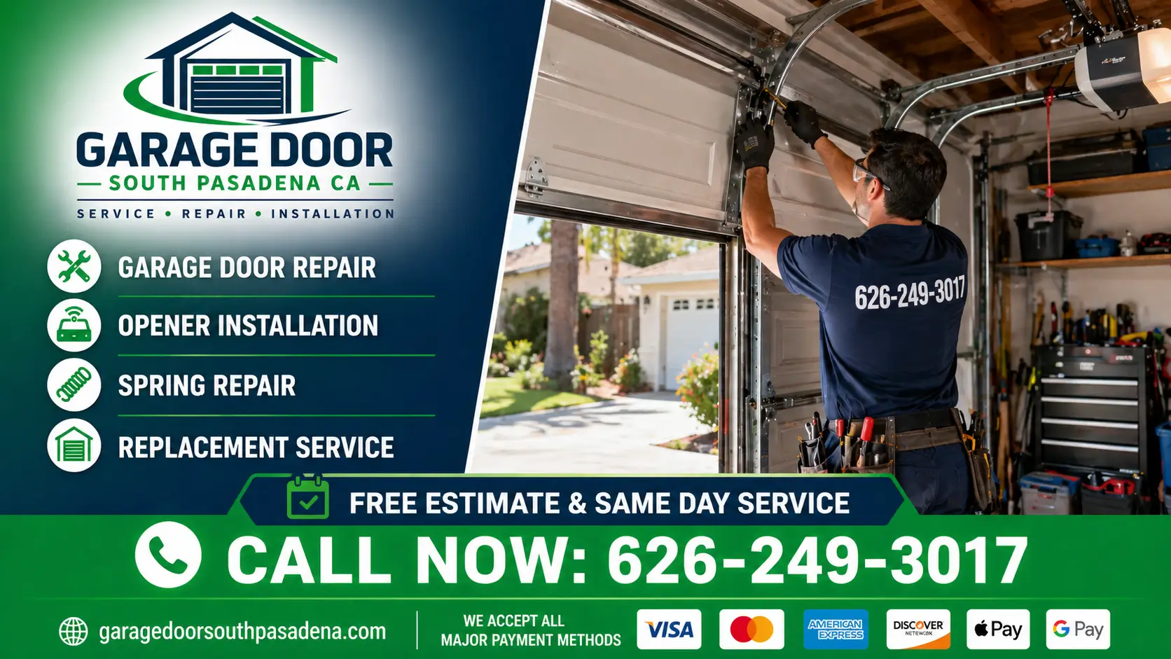 Garage Door South Pasadena CA | 24/7 Emergency Repair